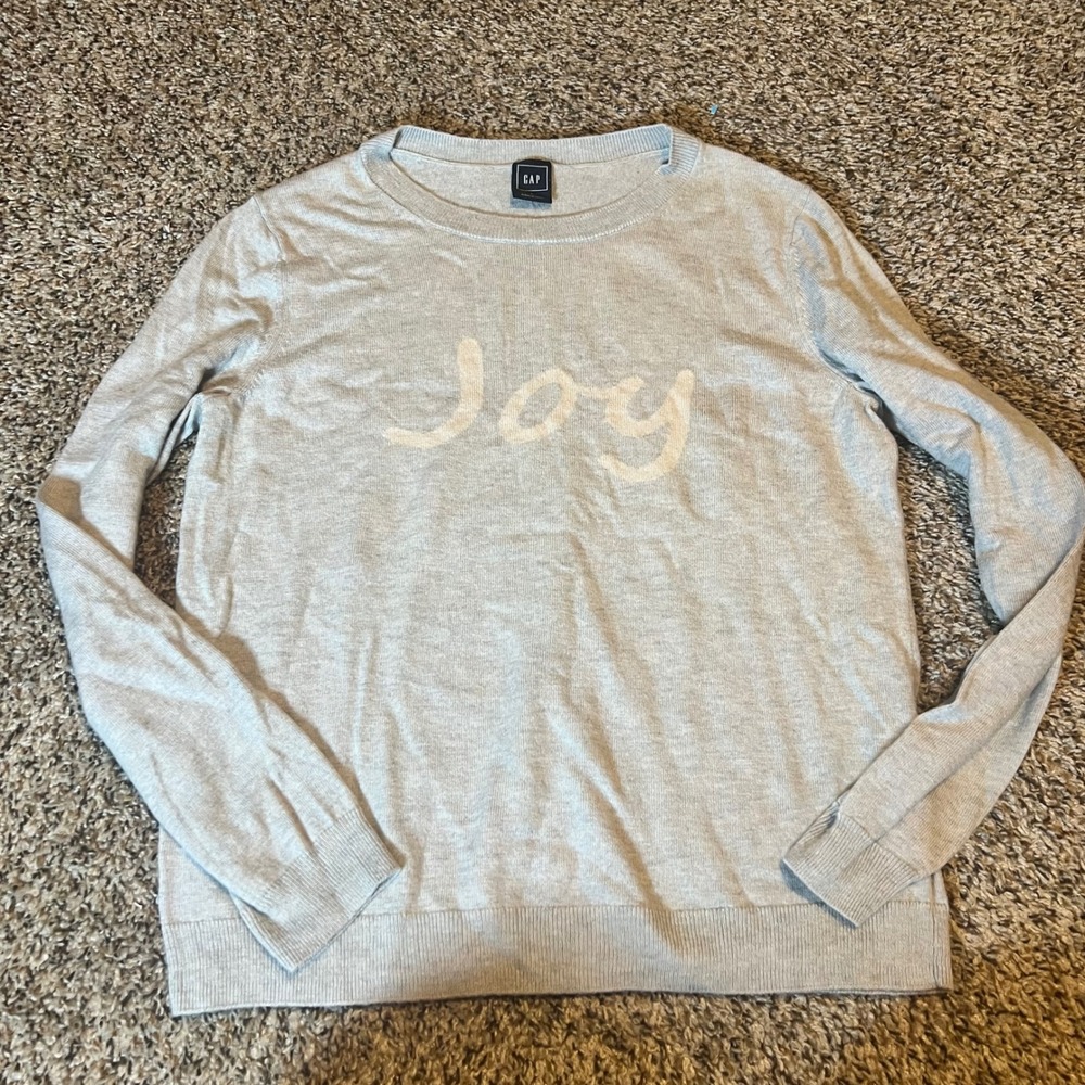 Gap Women Light Blue Joy Crew Neck Sweater‎ Size L